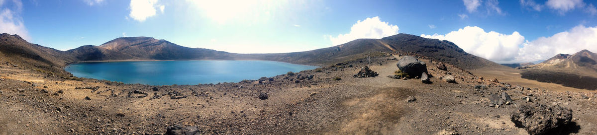 Panoramic view of mountain against sky
