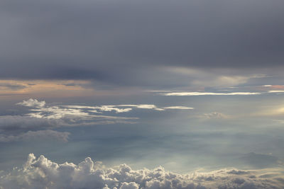 Scenic view of cloudscape during sunset