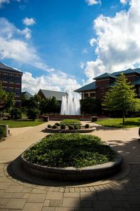 Fountain in city