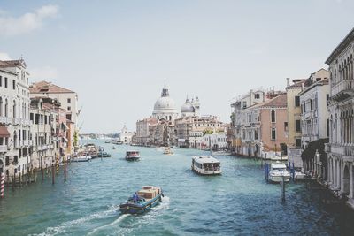 View of grand canal in venice