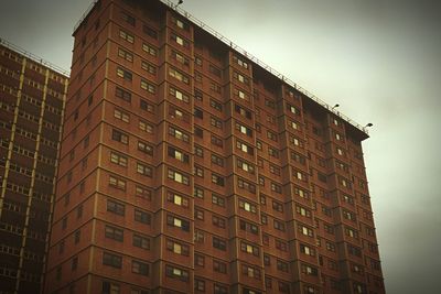 Low angle view of apartment building