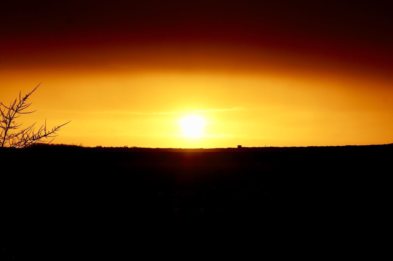 SCENIC VIEW OF SILHOUETTE LANDSCAPE DURING SUNSET