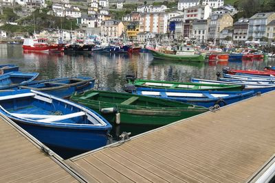 Boats in harbor