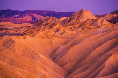 High angle view of a desert