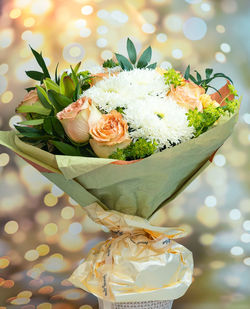 Close-up of roses on plant