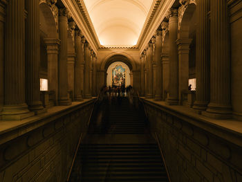 Corridor of temple in building