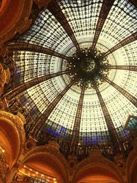 Low angle view of ceiling of building