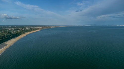 Mudeford beach in dorset