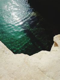 High angle view of swimming pool