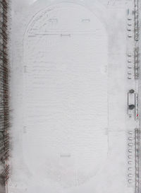 High angle view of snow