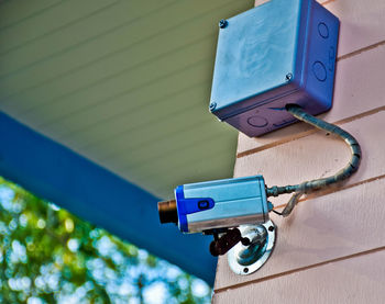 Close-up low angle view of blue