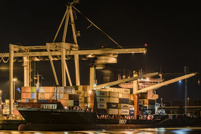 Large container terminal at the port