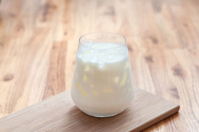 Close-up of drink on table