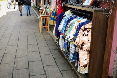 Panoramic view of market stall for sale