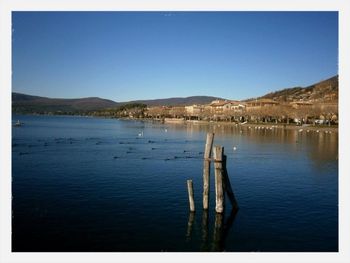 Scenic view of calm lake