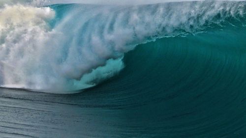 Scenic view of sea waves