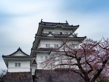 Low angle view of building against sky