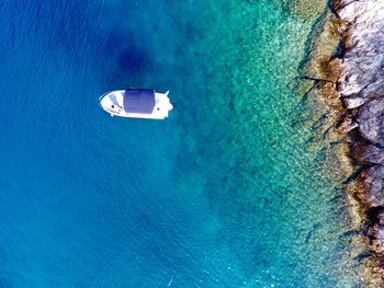 Directly above shot of sea