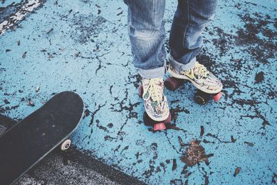 Low section of woman standing on floor