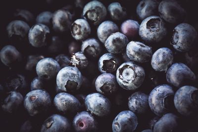 Full frame shot of blueberries