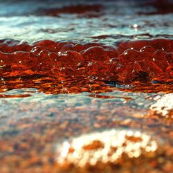 Close-up of rippled water