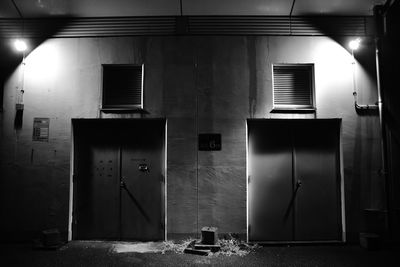 Doorways of abandoned building