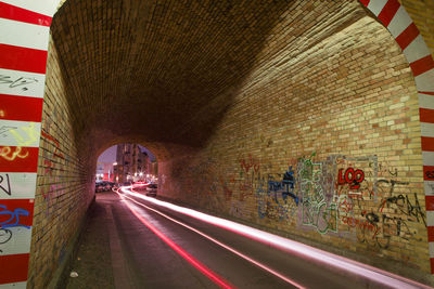 Illuminated tunnel
