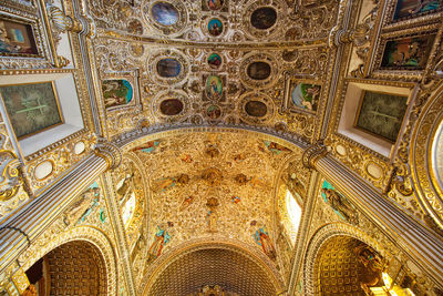 Low angle view of ceiling of building