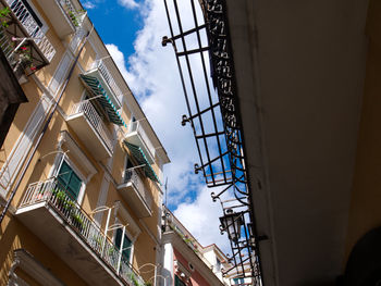 Low angle view of buildings against sky