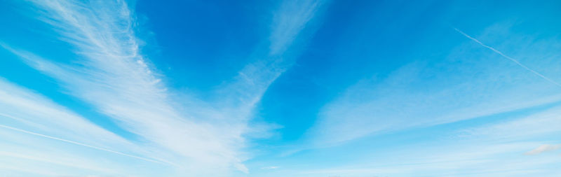 Low angle view of vapor trail in sky