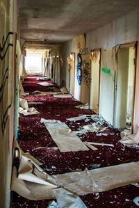 Interior of abandoned house