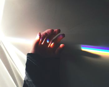 Close-up of human hand