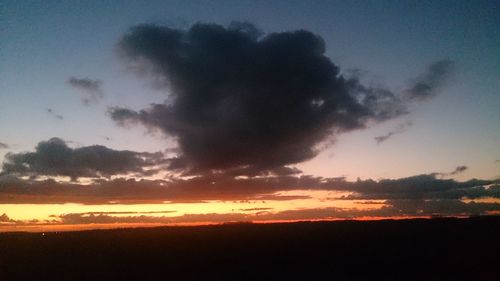 Scenic view of sky at sunset