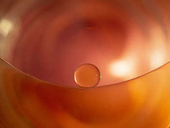 Close-up of bubbles in water