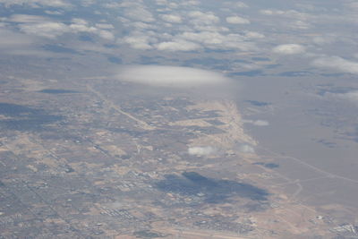 Aerial view of landscape against sky