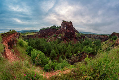 Scenic view of landscape against sky