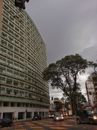 Low angle view of buildings in city