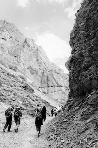 Scenic view of rocky mountains