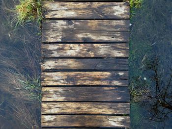 Close-up of wooden planks