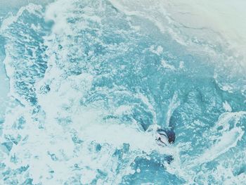 Splashing water