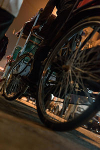 Close-up view of wheel