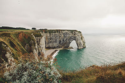 Rock formations at seaside