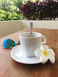 Close-up of drink on table