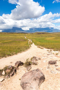 Scenic view of landscape against sky