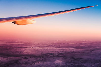 Scenic view of sky at sunset