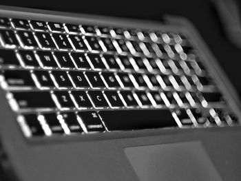 Close-up of computer keyboard