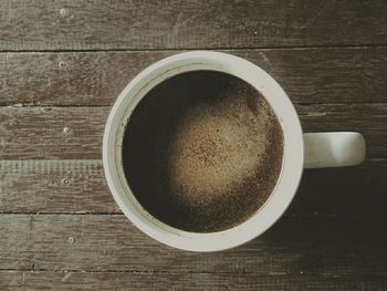 Coffee cup on table