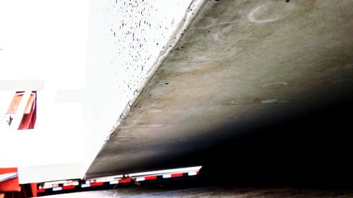 View of train on road