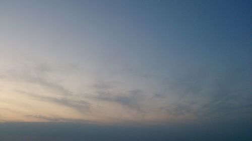 Low angle view of sky during sunset