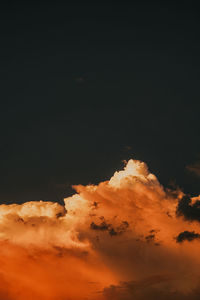 Low angle view of sky at night